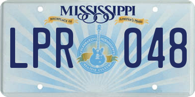 MS license plate LPR048