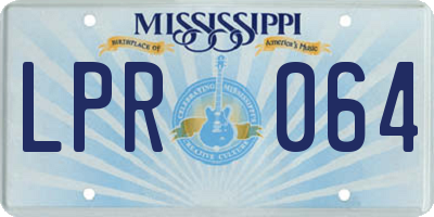 MS license plate LPR064