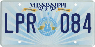 MS license plate LPR084