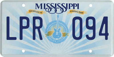 MS license plate LPR094