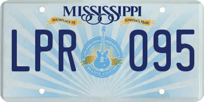 MS license plate LPR095