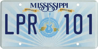 MS license plate LPR101