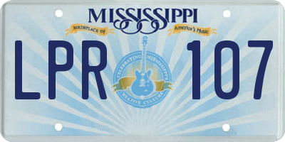MS license plate LPR107