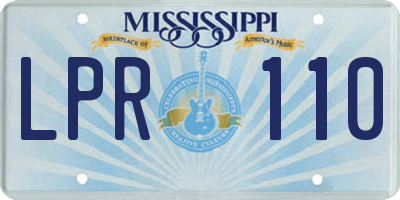 MS license plate LPR110