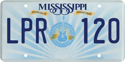 MS license plate LPR120
