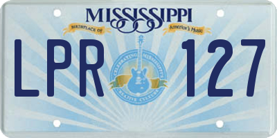 MS license plate LPR127