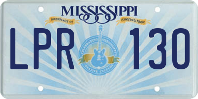 MS license plate LPR130