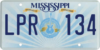 MS license plate LPR134