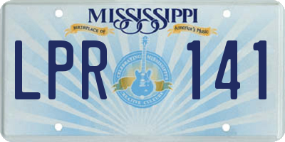 MS license plate LPR141