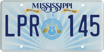MS license plate LPR145