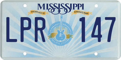 MS license plate LPR147
