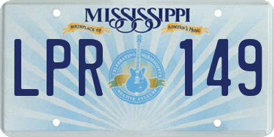 MS license plate LPR149