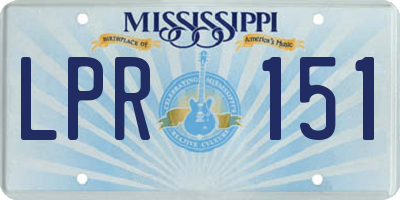 MS license plate LPR151