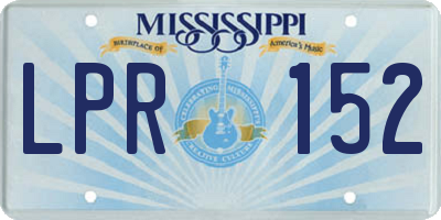 MS license plate LPR152