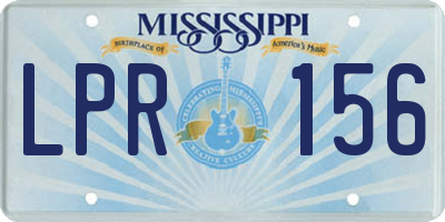 MS license plate LPR156