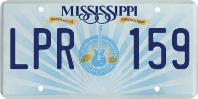 MS license plate LPR159