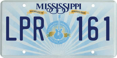 MS license plate LPR161