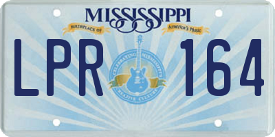 MS license plate LPR164