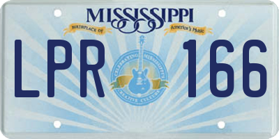 MS license plate LPR166