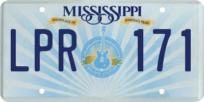 MS license plate LPR171