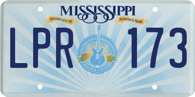 MS license plate LPR173