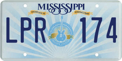 MS license plate LPR174