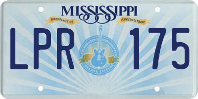 MS license plate LPR175