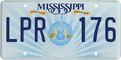MS license plate LPR176