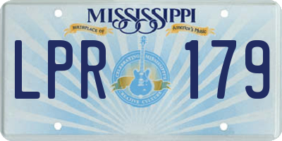 MS license plate LPR179