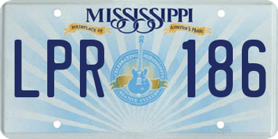 MS license plate LPR186