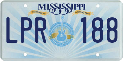 MS license plate LPR188