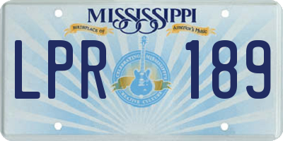 MS license plate LPR189