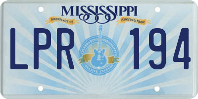 MS license plate LPR194