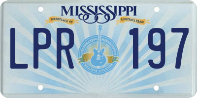 MS license plate LPR197