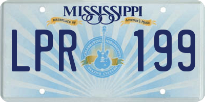 MS license plate LPR199