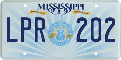 MS license plate LPR202