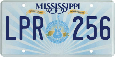 MS license plate LPR256