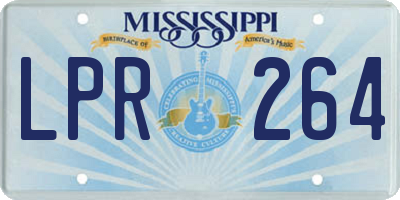 MS license plate LPR264