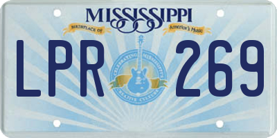 MS license plate LPR269