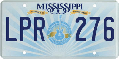 MS license plate LPR276