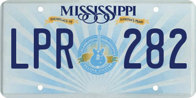 MS license plate LPR282