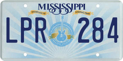 MS license plate LPR284