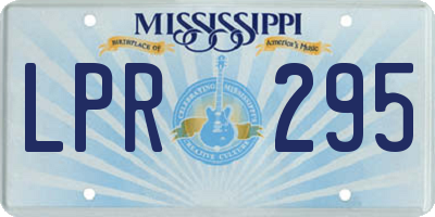 MS license plate LPR295