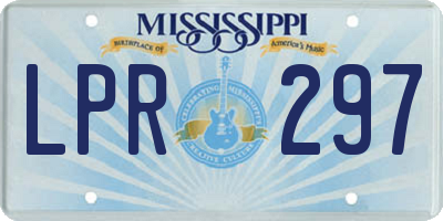 MS license plate LPR297
