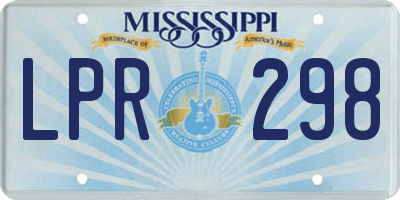 MS license plate LPR298