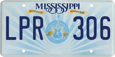 MS license plate LPR306