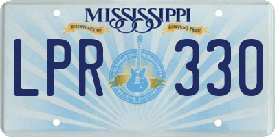 MS license plate LPR330