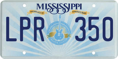 MS license plate LPR350