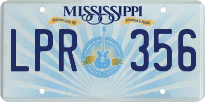 MS license plate LPR356