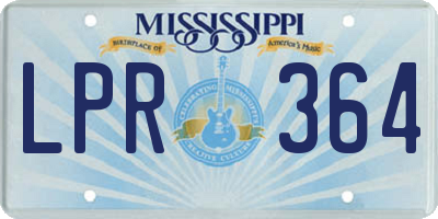MS license plate LPR364